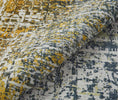 Concept Looms LUX06 Washable Rug Blue Copper in a blue and copper colors