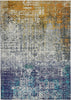 Concept Looms LUX06 Washable Rug Blue Copper picture of the rug design