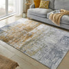 Concept Looms LUX09 Washable Rug Ivory Gold lifestyle picture