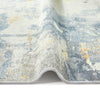 Concept Looms LUX10 Washable Rug Grey Yellow with a bordered ends