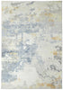Concept Looms LUX10 Washable Rug Grey Yellow picture of the rug design