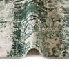 Concept Looms LUX04 Washable Rug Ivory Olive with a low pile and bordered ends