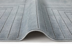 Concept Looms Maze Rug MAZ104 Blue with a bordered ends
