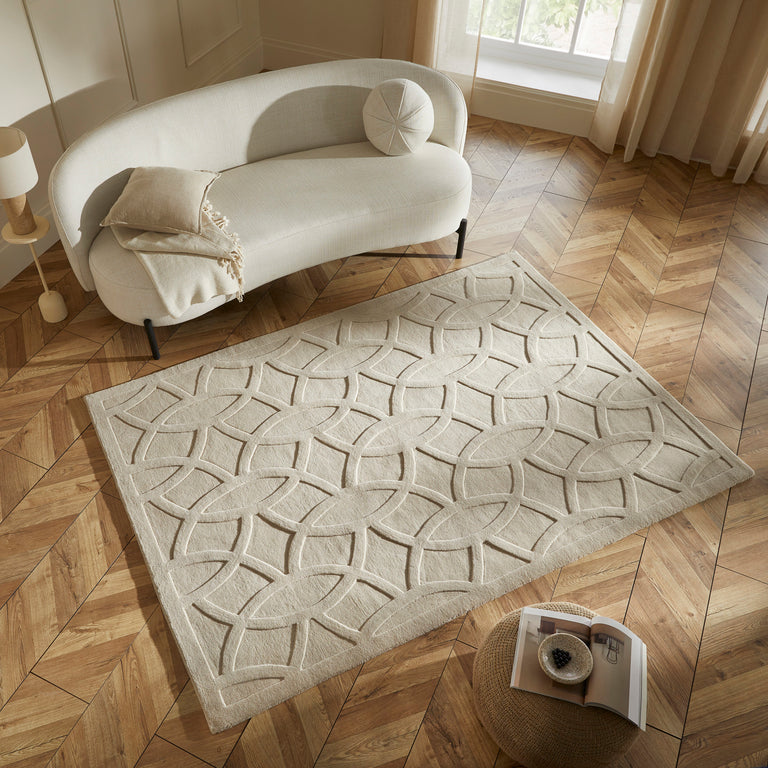 Concept Looms Priory Rug PRI101 Taupe
