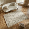Concept Looms Priory Rug PRI101 Taupe lifestyle picture in the living room