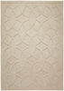 Concept Looms Priory Rug PRI101 Taupe hand-tufted rug with geometric carved design