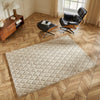 Concept Looms Priory Rug PRI103 Taupe top-view picture in the living room