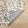 Concept Looms Liberty Floral Rug LIB303 Cream Multicolor picture of the non slip backing of the rug