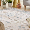 Concept Looms Liberty Floral Rug LIB305 Dusk Pink close view picture of the pattern and color shade