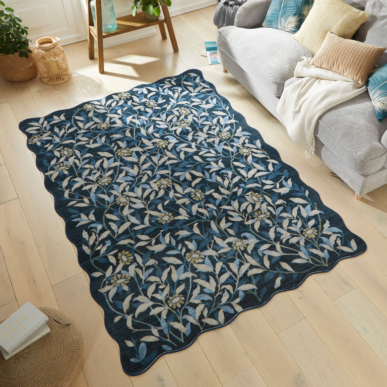 Concept Looms Rugs Liberty Floral LIB306 Navy – Floral & Botanical Rug