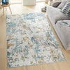 Concept Looms Rug Liberty Modern LIB104 Aqua top view life style picture