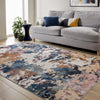 Concept Looms Liberty Modern LIB110 Cobalt Rug picture of the rug pattern and color shades