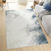 Concept Looms Liberty Modern LIB012 Ivory Slate Rug top view life style picture