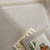 Concept Looms Olivia OLI102 Grey Beige Rug close view picture of the pattern and color hue