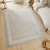 Concept Looms Olivia OLI102 Grey Beige Rug top view life style picture 