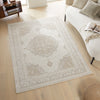 Concept Looms Olivia OLI103 Khaki Rug top view life style picture