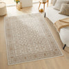 Concept Looms Olivia OLI104 Grey Khaki Rug life style top view picture