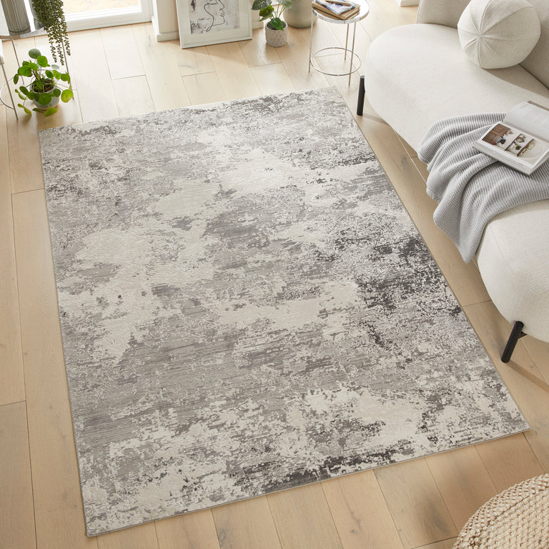 Concept Looms Olivia OLI105 Grey Distressed Large Rug