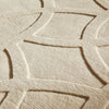 Concept Looms Priory PRI101 Ivory Rug close view picture of the pattern and color