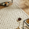 Concept Looms Rug Priory PRI102 Ivory close view picture of the rug corner