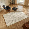 Concept Looms Priory PRI103 Ivory Rug life style top view picture