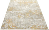 Concept Looms Rossa POS03 Ivory Gold Rug horizontal projection of the rug on the white backgound