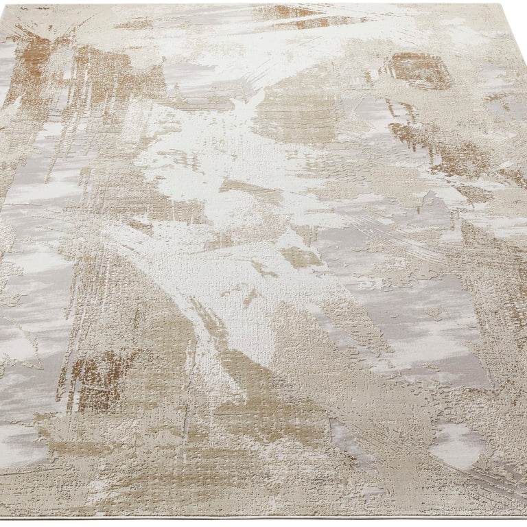 Concept Looms Skyline SK103 Ivory Beige Distressed Rug