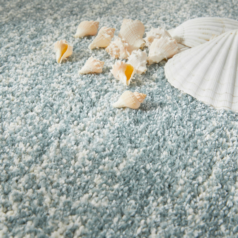 Concept Looms Somerset SOM101 Aqua Distressed Bohemian Rug