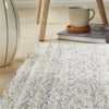 Concept Looms Rug Somerset SOM101 White Grey picture of the rug corner and pile high