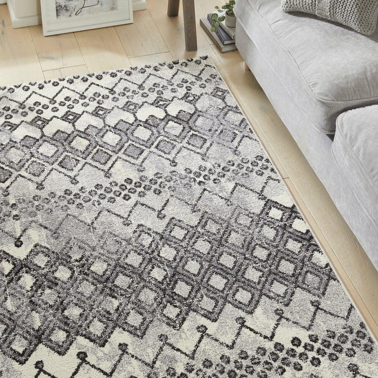 Concept Looms Rug Somerset SOM104 Anthracite – Large Grey Geometric Rug