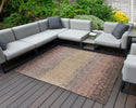 Concept Looms Sumac Rug SUM103 Multi lifestyle picture outside