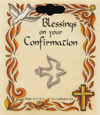 Confirmation Brooch Dove