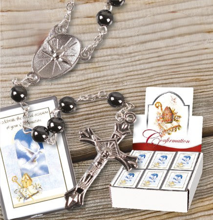 Confirmation Glass Rosary
