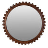 Conker Brown Wall Mirror front view picture on the white baackground