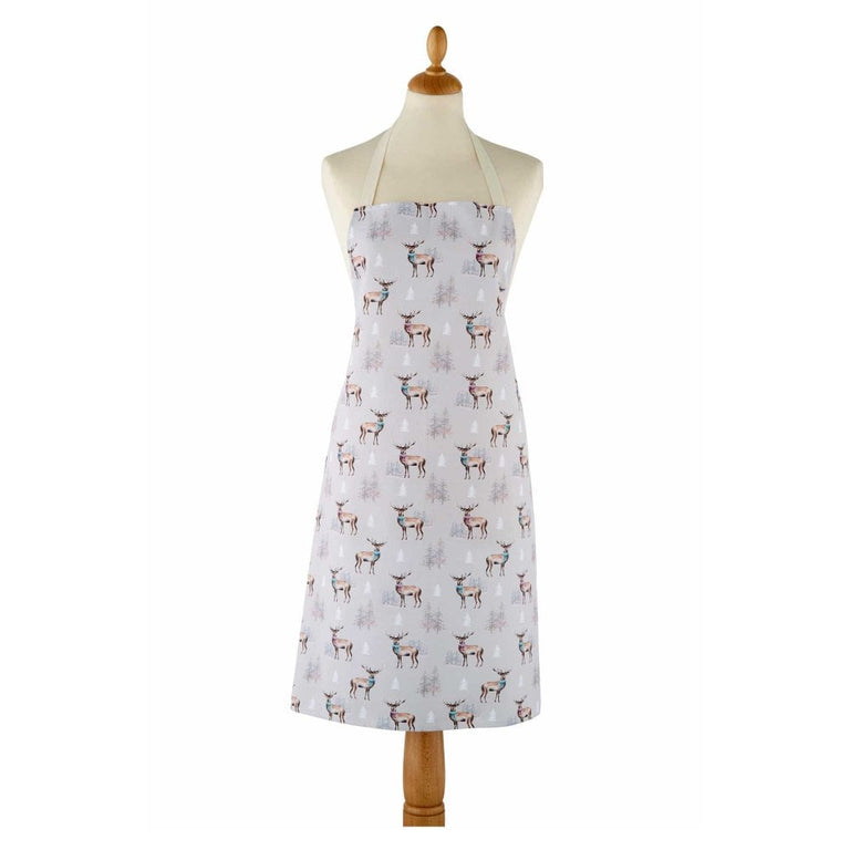 Cooksmart Christmas Stag Apron – PVC Wipe Clean Food Preparation Accessory
