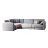 Corfu Sectional Corner Sofa Grey picture on the white background