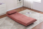 Corso Sofa Bed Rust life style close view unfolded photo 