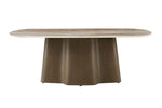 Cortara Coffee Table in Smoked Oak shown from an angle (2)