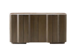 Cortara Sideboard in Smoked Oak shown from the side (2)