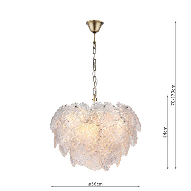 Courtney 10 Light Pendant Lighting Fixture – Elegant Statement Ceiling Light from Courtney Lighting Collection