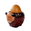 Stoneware Highland Cow Egg Cup with rustic charm