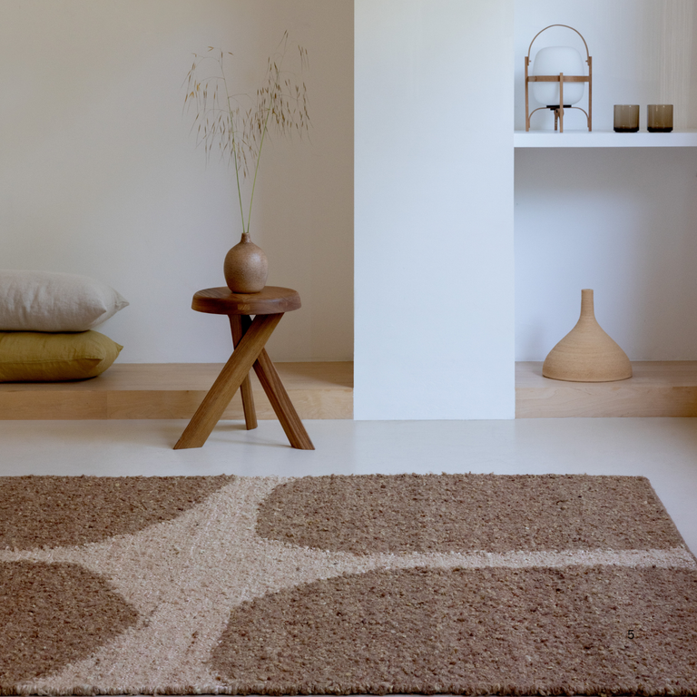 Brink & Campman Craft Fundament Abstract Rug Caramel