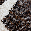Brink & Campman Craft Fundament Abstract Rug Chocolate Cream made in a dark brown and cream color shades
