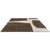 Brink & Campman Craft Fundament Abstract Rug Chocolate Cream horizontal layout of the rug