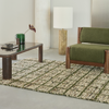 Brink & Campman Craft Jack Geometric Rug Hunter Green double side flaweave rug
