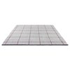 Brink & Campman Craft Matter Check Rug Ash-Stone Red hoizontal layout of the rug