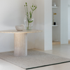 Brink & Campman Craft Matter Plain Rug Ash Grey lifestyle picture in the living room
