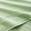 Christy Serene Bath Sheet Cucumber close view picture of the towel soft texture