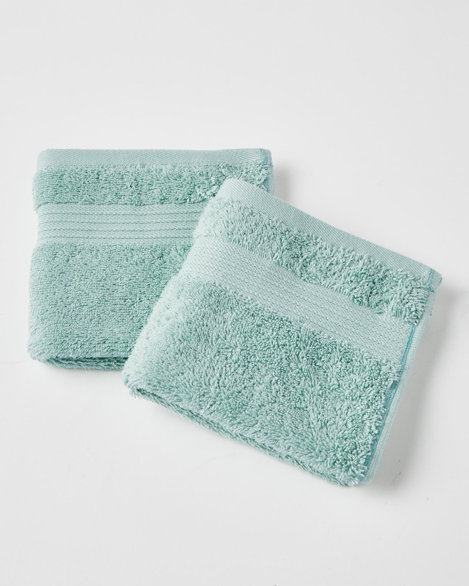 Christy Serene Face Cloth Duck Egg Face Cloths Washcloths