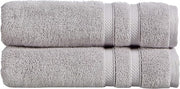 Christy Signum B/Sheet Dove Grey Towel in Bathroom